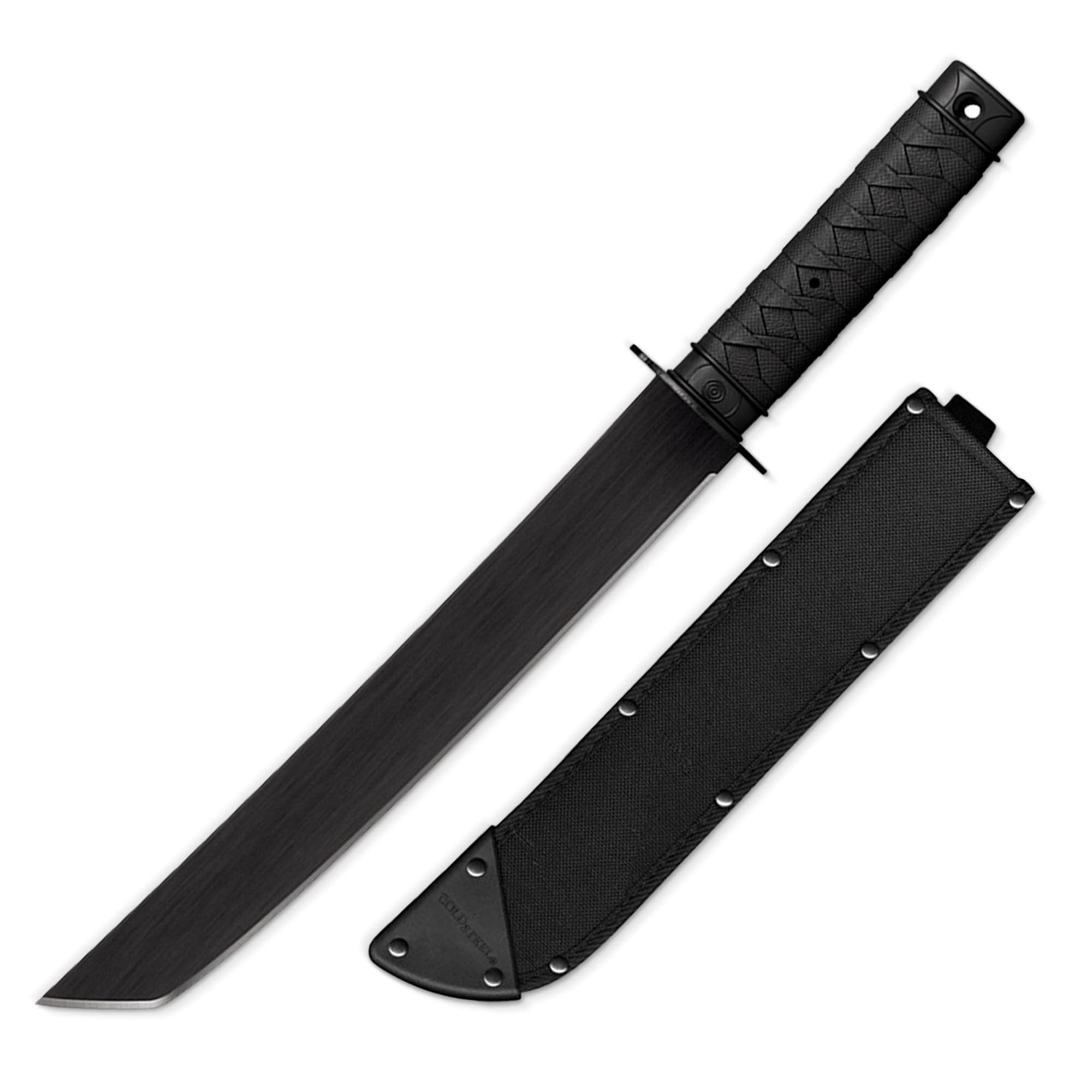 Tactical Tanto Machete 19-3/8" Length, Black, 13", One Size
