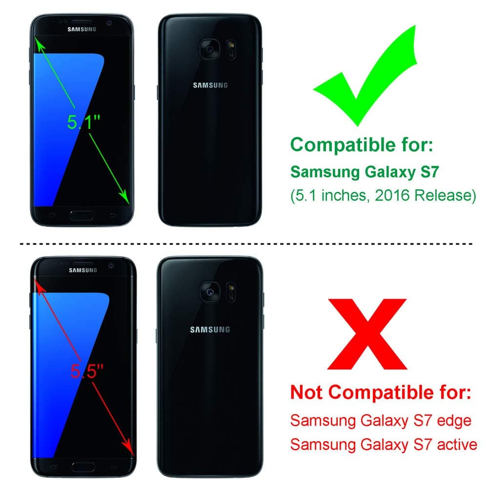 Galaxy S7 ケース、[耐衝撃] ディフェンダー 保護電話ケースカバー Samsung Galaxy S7 (5.1インチ、2016) 用 [グリーン]