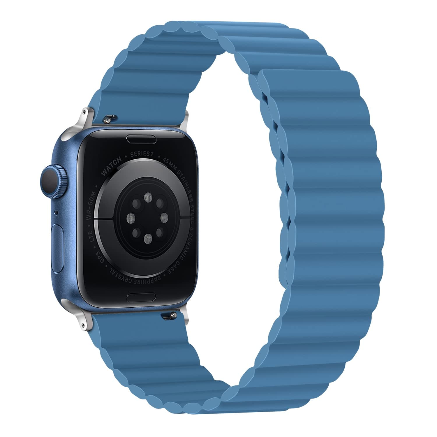 Tasikar Straps Compatible with Apple Watch Strap 42mm 44mm 45mm, Upgrade Women Men Silicone Magnetic Clasp [Double Sided Wearable] Replacement Wristband for iWatch SE Series 7 6 5 4 3 2 1