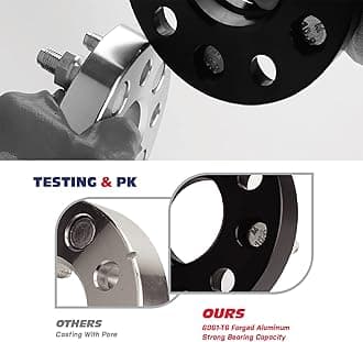 KSP 5X100 to 5x114.3 Wheel Adapters, 25mm Forged Lug Centric Convert Spacer 64.1mm Hub Bore with M12x1.5 Studs, Only Work on 5x4.5”Rims(Such as Compass Wrangler Cherokee Liberty)
