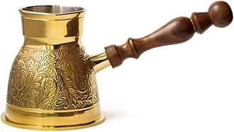 Skywalk Metal Brass Turkish Kettle for Making Tea, Coffee (Colour May Vary)