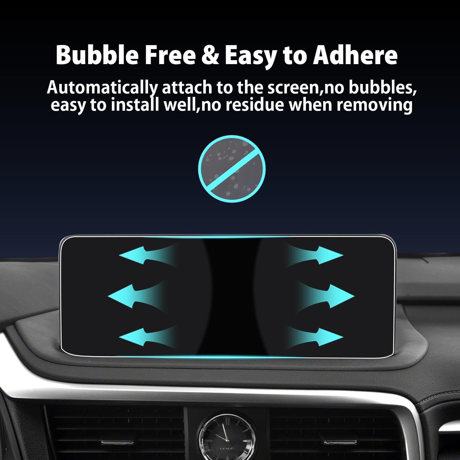 Glass Screen Protector for 2019 2020 L*exus RX 300 350 450 12.3 Inch Interior Accessories Infotainment Display Screen Protector Foils Tempered Glass 9H Anti-Scratch Navigation Center Control Touchscreen Protective Film