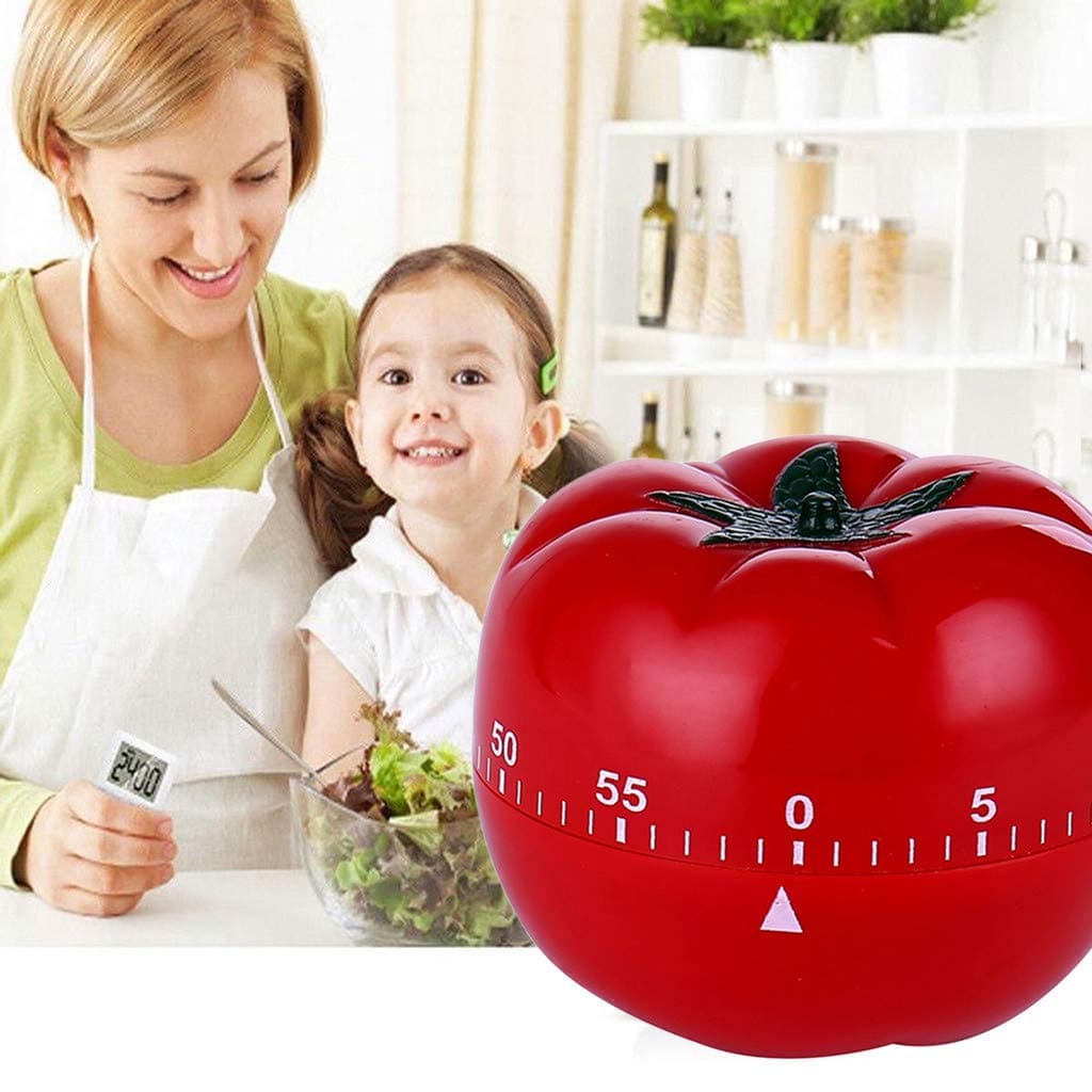Mechanical Kitchen Timer Countdown Timer 60 Minute Visual Time Management Tool Baking Cooking Steaming Barbecue for Kids, Teachers and Adults Cooking and Baking