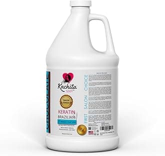 Kachita Spell Brazilian Keratin Hair Straightening Treatment, Lasts Up to 18 Weeks, Keratin Chocolate & Argan Oil Complex for Professionals & Home, 128 fl oz, 1 Gallon