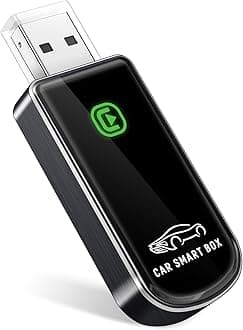 Wireless CarPlay Adapter for Apple iPhone iOS 10+ & Cars from 2015+, Mini Edition, Converts Factory Wired to Wireless CarPlay Dongle Plug & Play (Brushed Cobalt Blue)