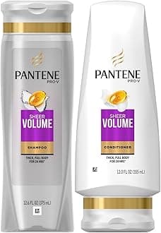 Pantene Pro-V Sheer Volume, DUO Set Shampoo + Conditioner, 12.6 Ounce, 1 each by Pantene