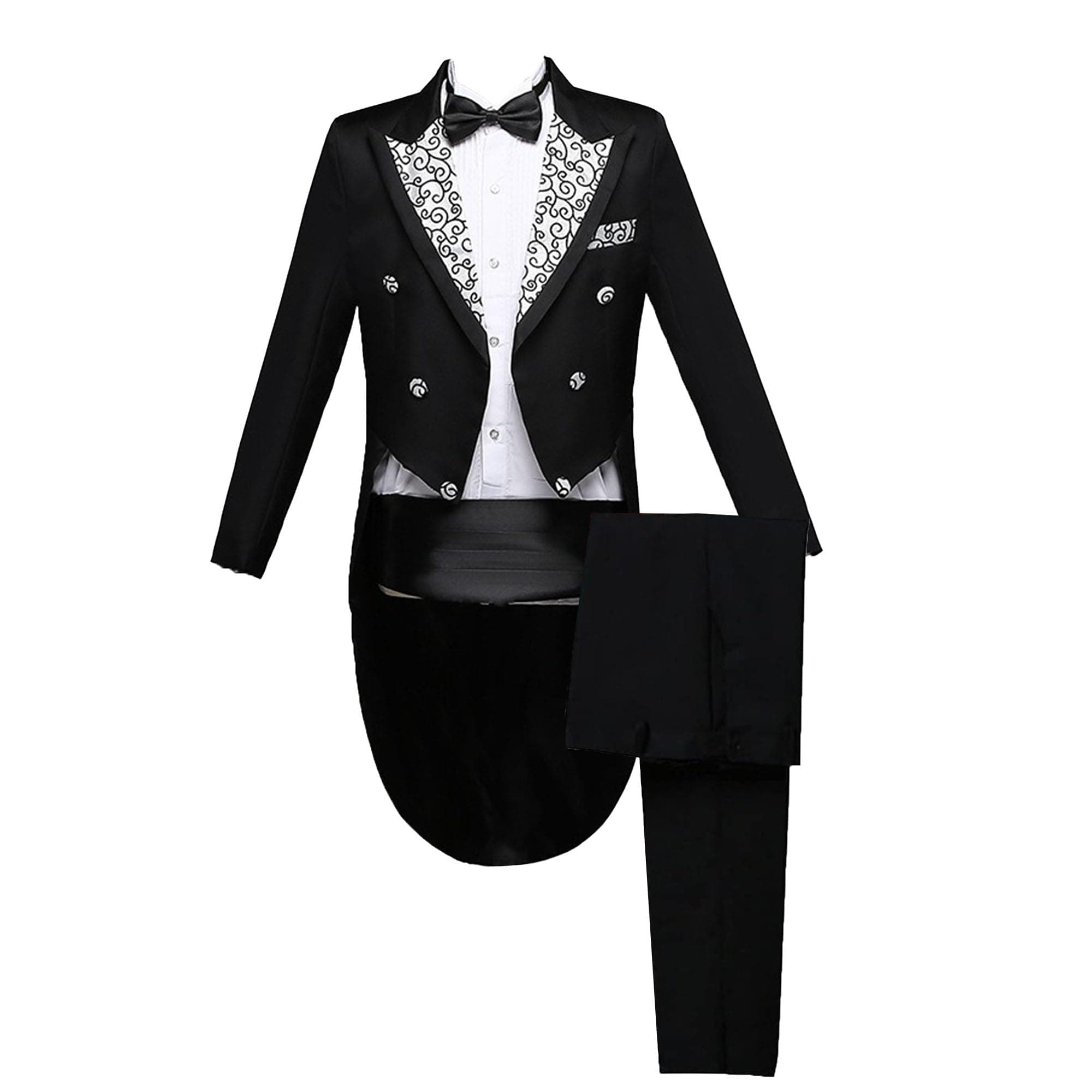 Mens 2 Pieces Luxury Embroidered Suits 1 Button Print Dinner Tuxedo Jacket Prom Wedding Elegant Blazer Dress Suit