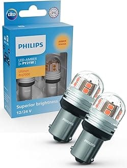 Philips Ultinon Pro7000 LED car signaling bulb (PY21W amber), 12V/24V