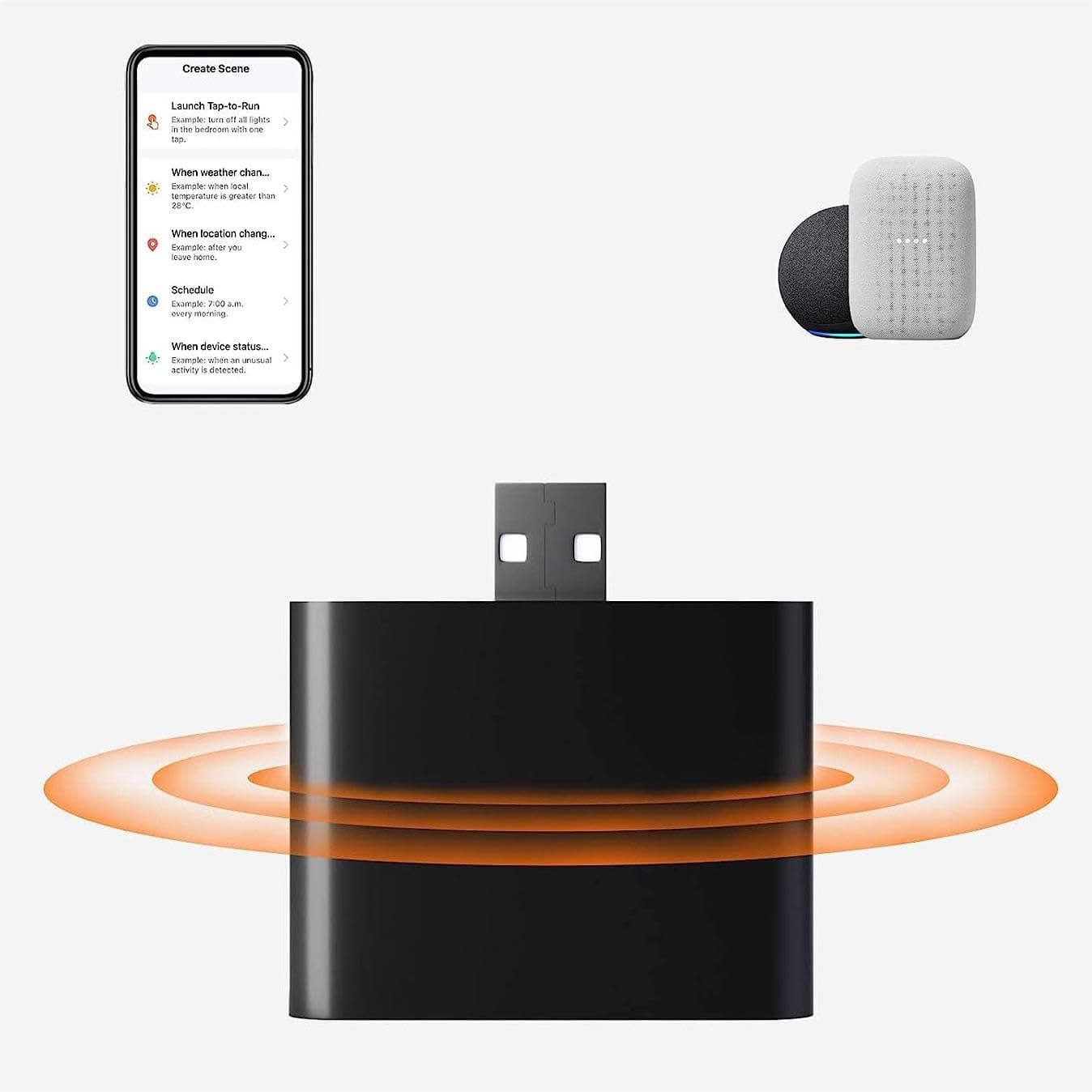 Hapadif Smart Bridge Compatible with Alexa Google Phone for Tuya App Let Moto...