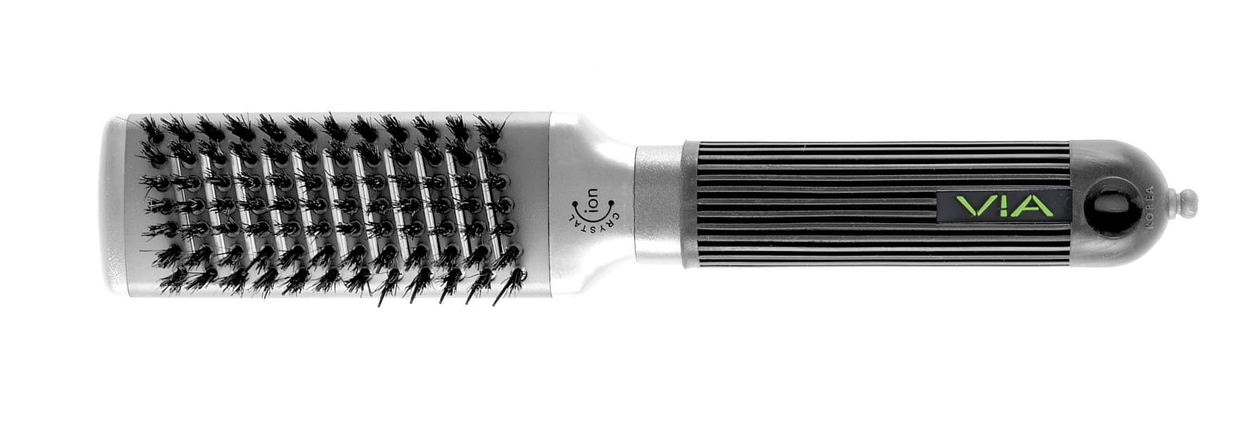 Via Professional Tourmaline & Ceramic Styler Flat Iron Brush Regular Size