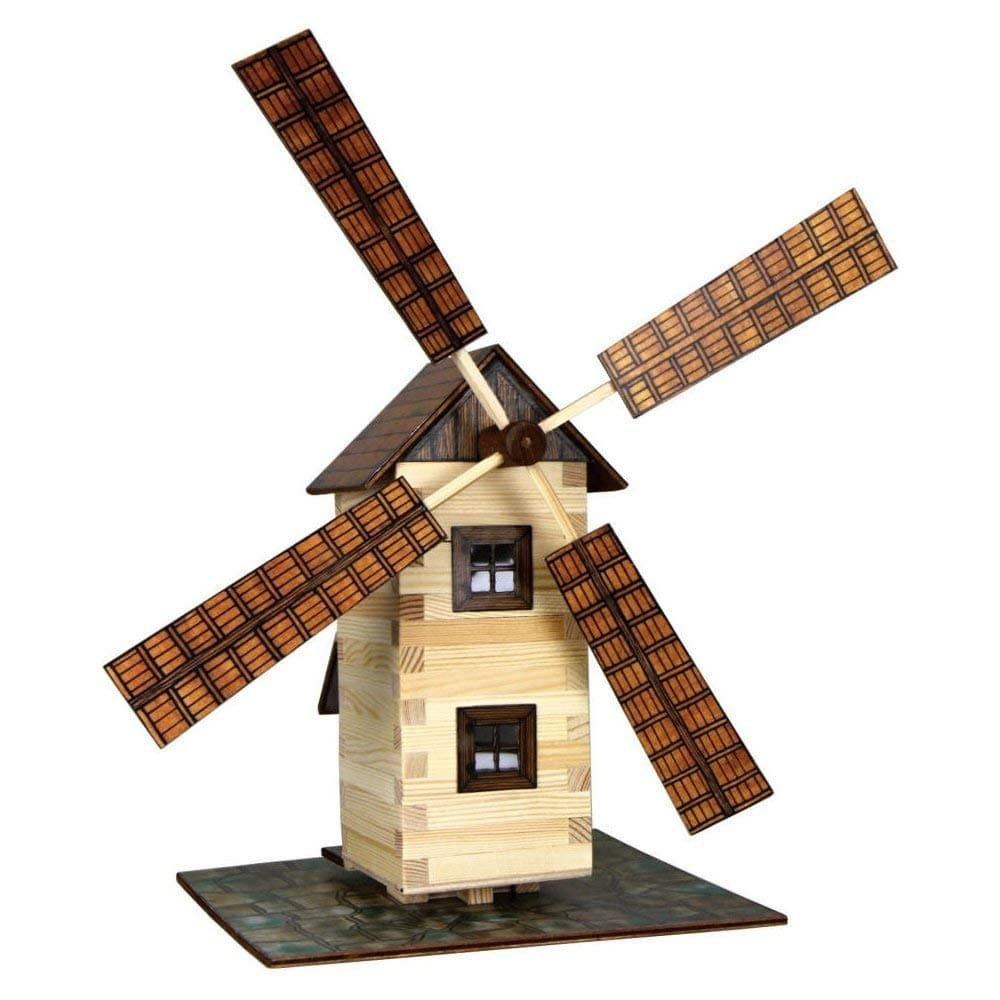 Walachia Windmill Model Kit 1:32, Wood, 10 cm (Height) x 14 cm (Length) x 10 cm (Width), 1 Piece, Classic, 8594036430150