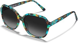 Acetate Oversized Square Polarized Sunglasses for Women UV Protection Retro Trendy Big Shades