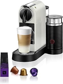 CitiZ&milk Coffee Machine by Nespresso - Classic White Design, Premium Brewing Experience, UAE Version
