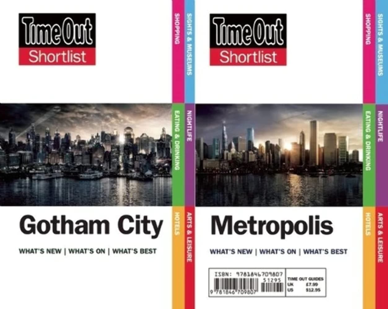 Time Out Shortlist Gotham and Metropolis: (Superman vs Batman edition) Paperback – February 16, 2016