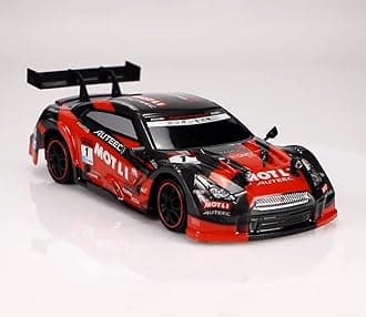 RC Drift Car 1/14 Scale Remote Control Race Car 2.4G 4WD RTR, High Speed Drifting RC Vehicle 30KM/H Proportional Throttle with 2 Module Batteries Drift and Race Tires Hobby Toy