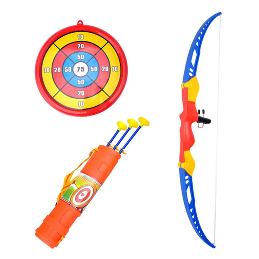 Vicoki Kids Toy Bow Arrow Archery Set with Arrow Holder Indoor and Outdoor Garden Game