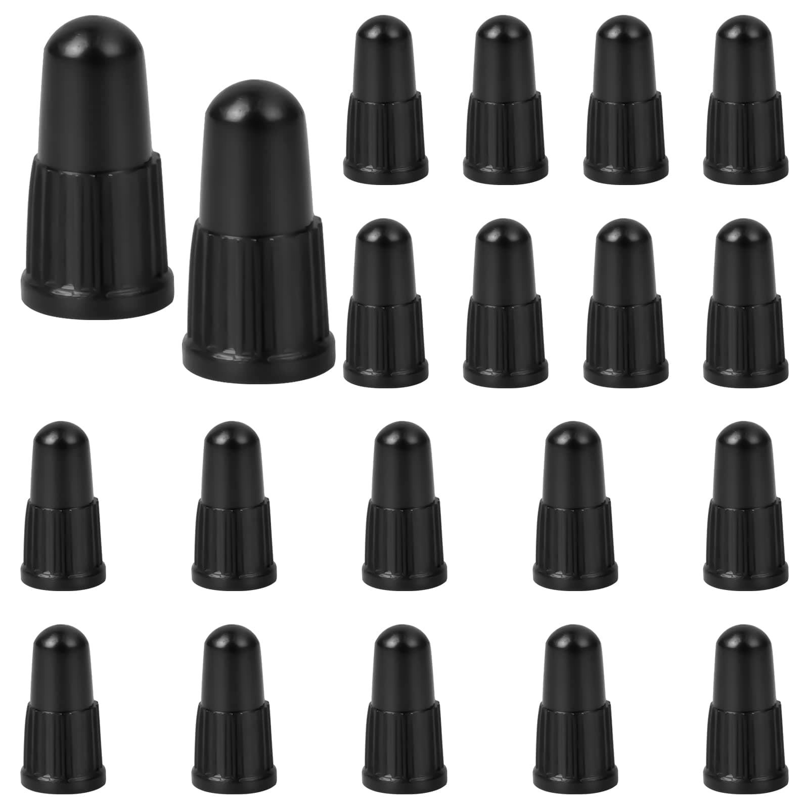 Olinner Pack of 20 Bicycle Valve Covers, Presta Valve Cap, Bicycle Presta Valve Caps, Replacement Valve Cap, Tyre Valve Cover, Bicycle Valve Dunlop Mountain Bike Valve Cover Tyre Caps for Bicycle