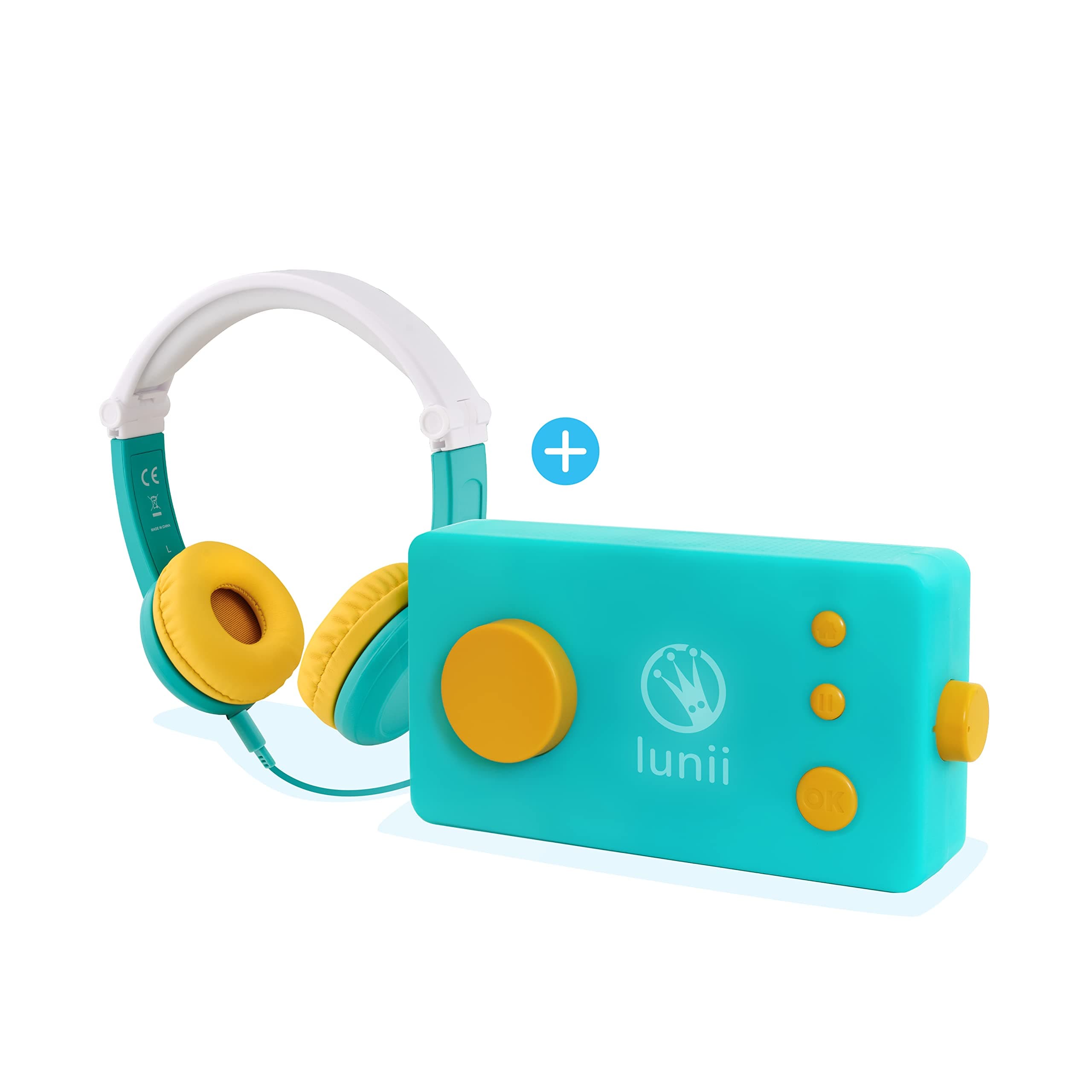 lunii Experience Pack: My Fabulous Storyteller and Octave Headphones – Interactive Storyteller with Headphones for Children 3 to 8 Years of Age