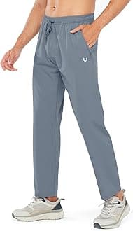 NORTHYARD Men's Athletic Running Joggers Workout Gym Pants Lightweight Jogging Pants Open Hem Sweatpants