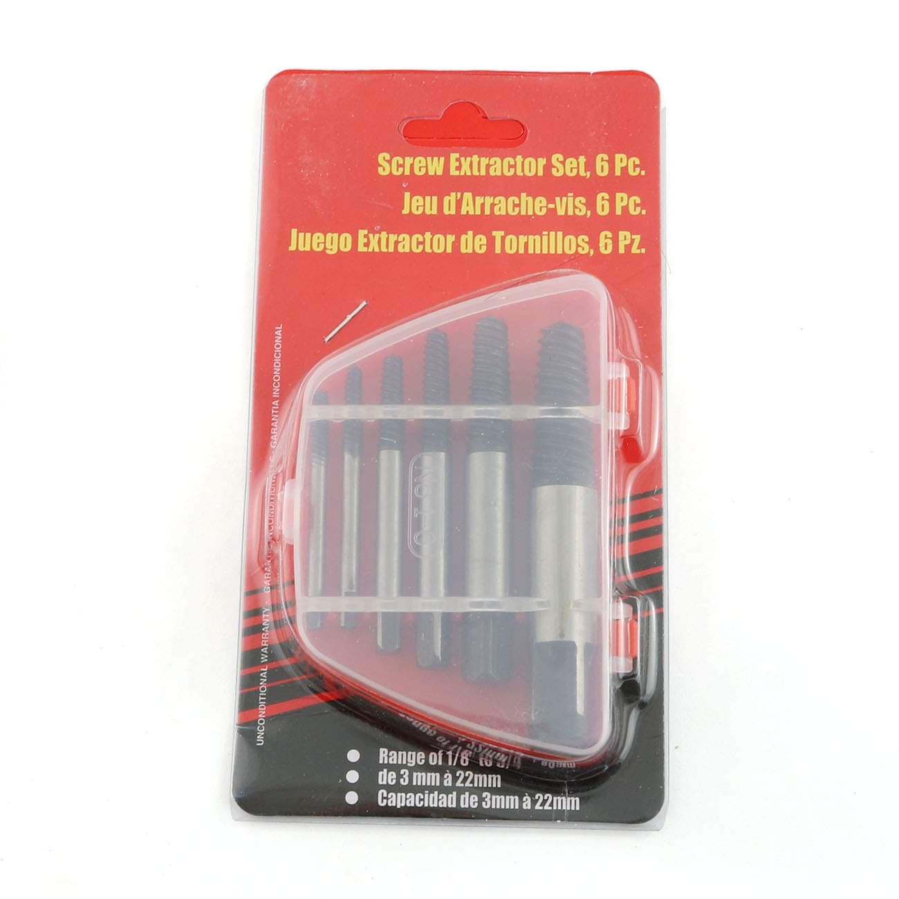 6pcs Screw Extractor Kit Broken Bolt Remover Removing Damaged Screw Extractor Tool Set