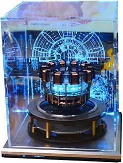 1:1 MK1 Arc Reactor, Floating Rotating LED Levitation Arc Reactor Model, Electric Arc Reactor LED Floating Arc Reactor MK1 with Holographic Shield -Gen 2