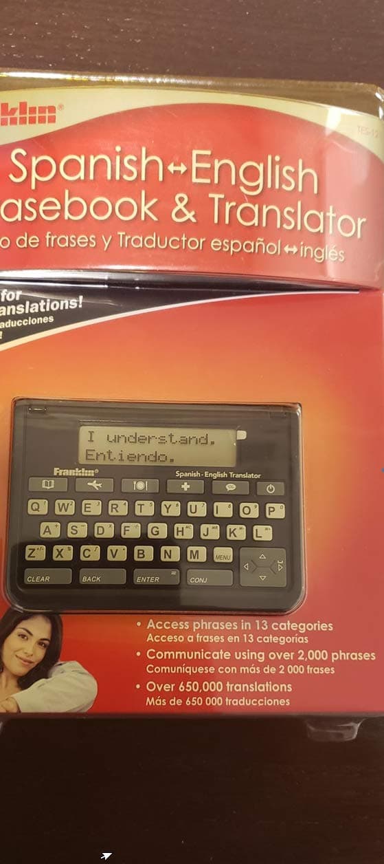 Franklin TES-121 Spanish-English Phrasebook & Translator