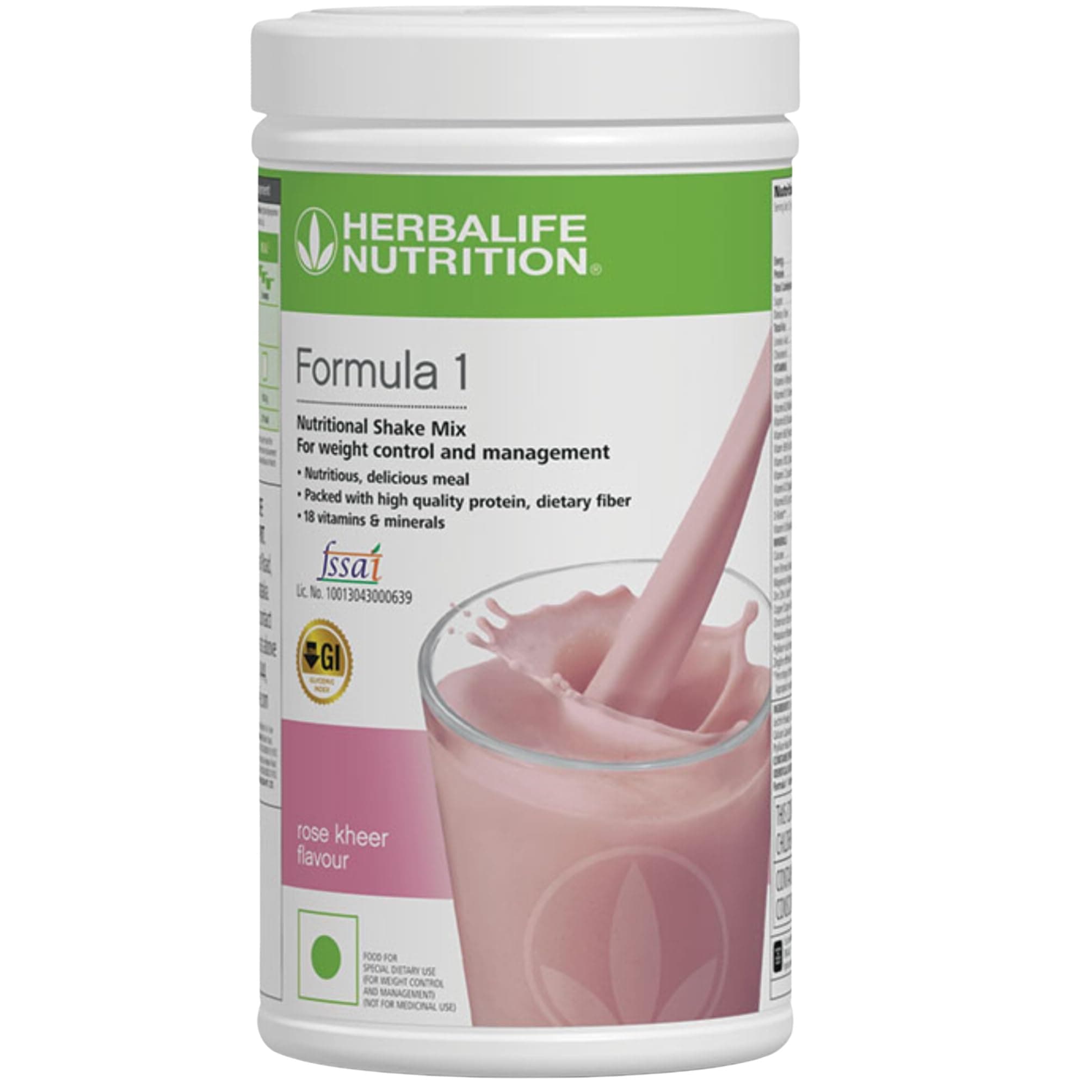 Herbalife Formula 1 Nutritional Shake Mix, Weight Management Meal Replacement, 500g (500 Gram, Rose)
