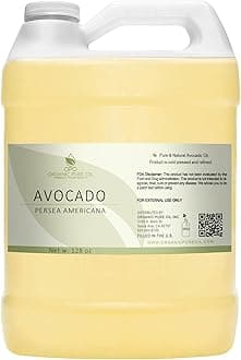 Avocado Oil - Pure, Refined, Filtered, Non-GMO, Vegan, Fair Trade, Unscented, Bulk Carrier - 128 oz / 1 Gallon - for Skin, Hair, Nails, Body & More - Hydrating, Nourishing, Moisturizing