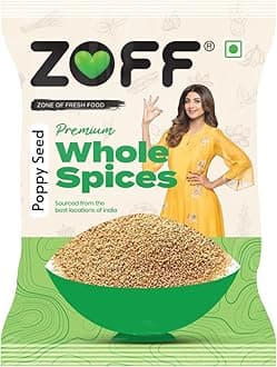Zoff 100% Pure & Natural poppy seeds 100 gm (Posto) - Rich Nutty Flavor - Nutrient-Rich Superfood - Ideal for Cooking, Baking & Traditional Recipes - Hygienically Packed (Pack of 1)
