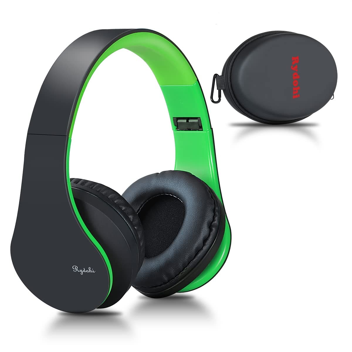 Wireless Bluetooth Headphones Over Ear, Hi-Fi Stereo Headset with Deep Bass, Foldable and Lightweight, Wired and Wireless Modes Built in Mic for Cell Phones, TV, PC and Traveling