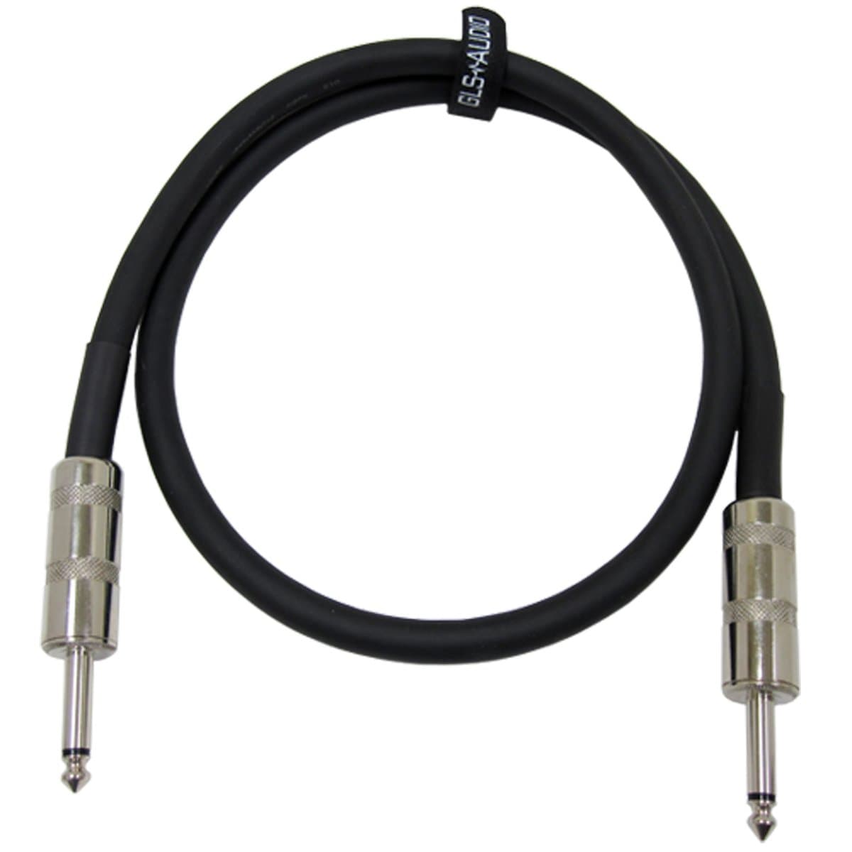 Speaker Cable 1/4 inch to 1/4 inch - 12 AWG Professional Bass/Guitar Speaker Cable for Amp - Black, 3 Ft.