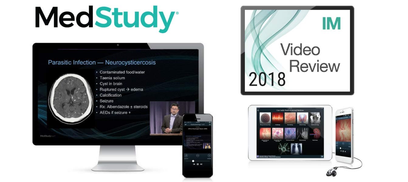 Medstudy 2018 Internal Medicine Video Board Review + Core Audio Pearls and QBank ABIM, AOBIM, MOC Exam Certification Study Course