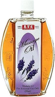 GinSen Ma Pak Leung Massage Oil & Wood Lock Oil Professional Massage Therapy, Reduce Muscle Pain, Joint Pain, Back Pain, Tennis Elbow, Golfer’s Elbow, Injury, Natural Chinese Medicine Remedy (50ml)