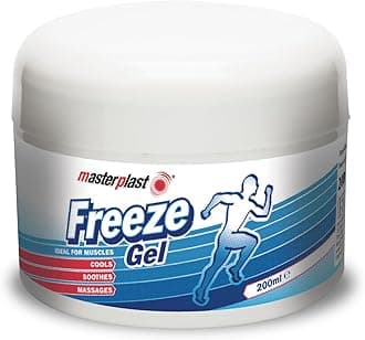 Masterplast Freeze Gel | Ready to Use for Muscle Relief | Cooling & Soothing Massage Gel - Apply to Skin for Cold Therapy and Rapid Relief (200ml Tub)