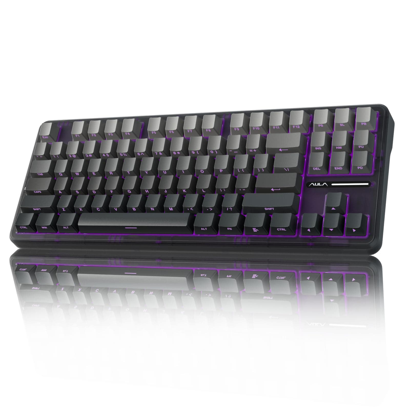F87 Pro Wireless Mechanical Keyboard,Tri-Mode BT5.0/2.4GHz/USB-C Hot Swappable Custom Keyboard,Pre-lubed Switches,Side Printed PBT Keycaps,75% TKL RGB Backlit Gaming Keyboards