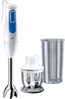 Braun Minipimer 3 – Hand-Operated Blender MQ3020 Pesto White/Blue