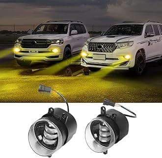 For 2008-2023 Toyota Land Cruiser Prado 150 200 Lc150 LC200 Golden Front Fog Lamp Modification Accessories Led Double Color Lamp