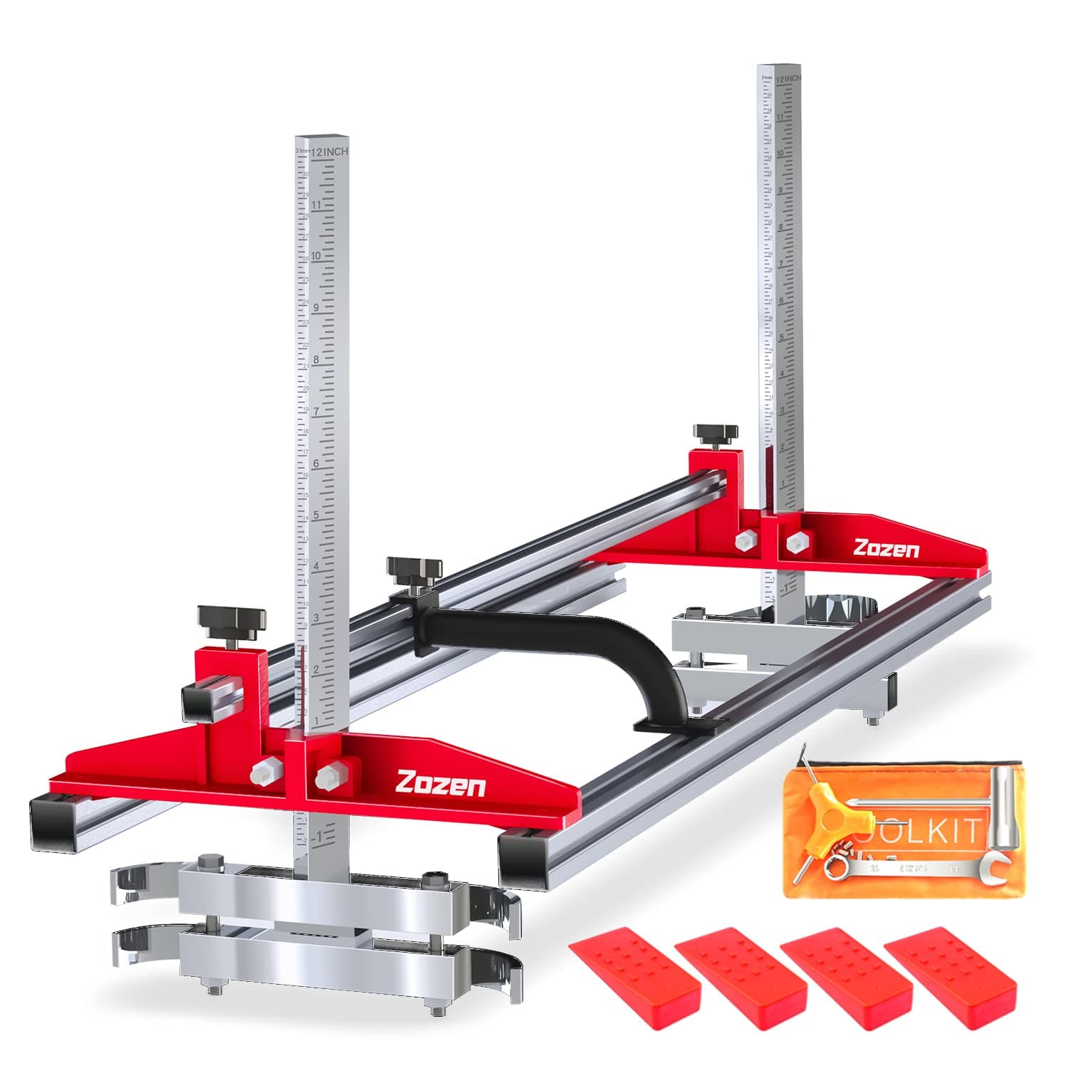 Zozen Chainsaw Mill, Portable Sawmill - Can be Assembled into 3 sizes for Independent Use, Suitable for 14-36 inches Planking Milling Bar, A Flexible Cutting Guide System for Builders and Woodworkers.