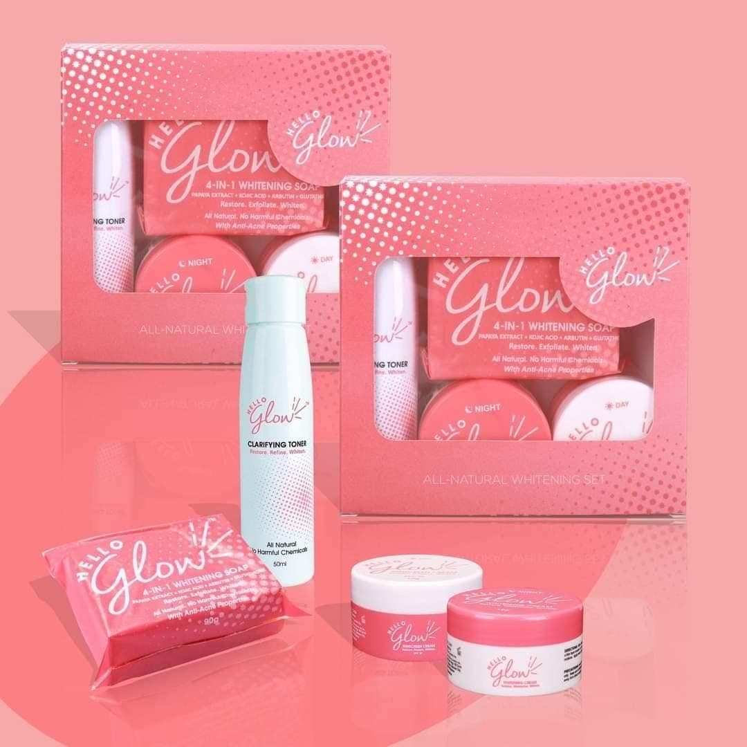 Hello Glow All Natural Whitening Set - Ever Bilena