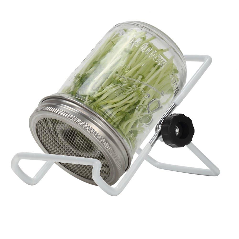 Sprouting Jar Lids Kits - 304 Stainless Steel Sprouting Lids and Sprouting Stands For Wide Mouth Mason Jars