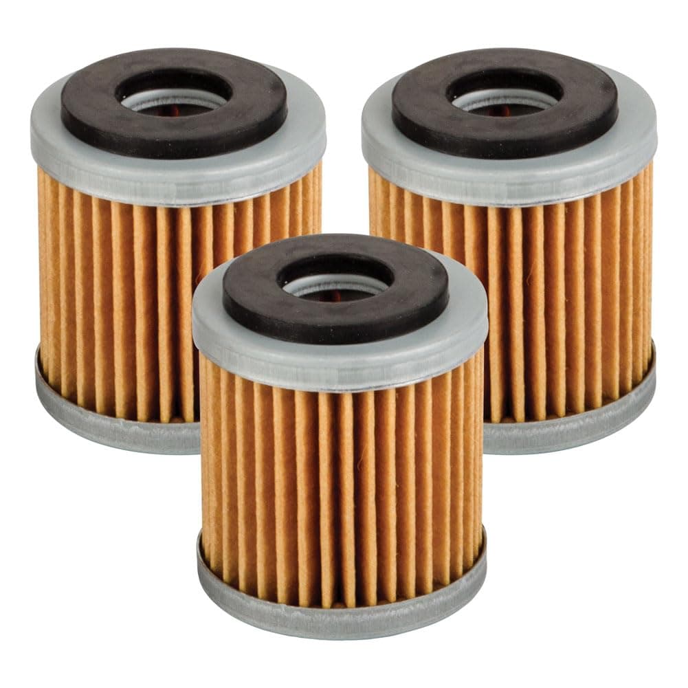 First Line Oil Filter 3‑Pack Compatible with Yamaha Raptor 250 2008-2011/YFZ450 2004-2026/XT250 2008-2025/WR250R 2008-2020/YZ250F/YZ450F 2003–2026/WR250F/WR450F 2004-2026