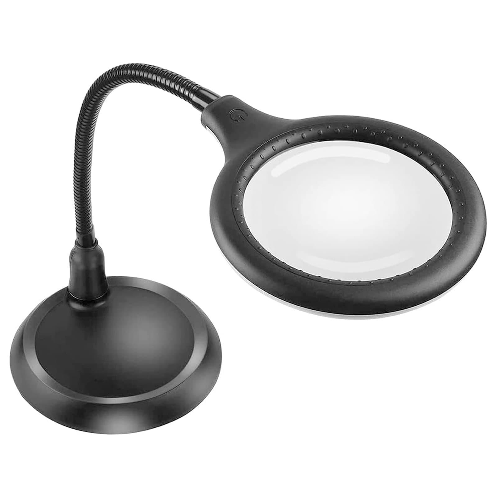Magnifying Glass with Light and Stand,5X Dimmable Magnifying Lamp,Hands Free Magnifier with Light for Reading,Hobbies,Crafts,Workbench,Close Work