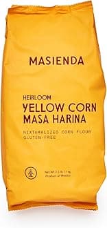 Masienda Heirloom Yellow Corn Masa Harina/Flour 2.2 LB (Pack of 2) - Nixtamalized Corn Flour Perfect for Corn Tortillas, Tamales, Tostadas, Pupusas, Arepas and More. Gluten-Free, Non-GMO