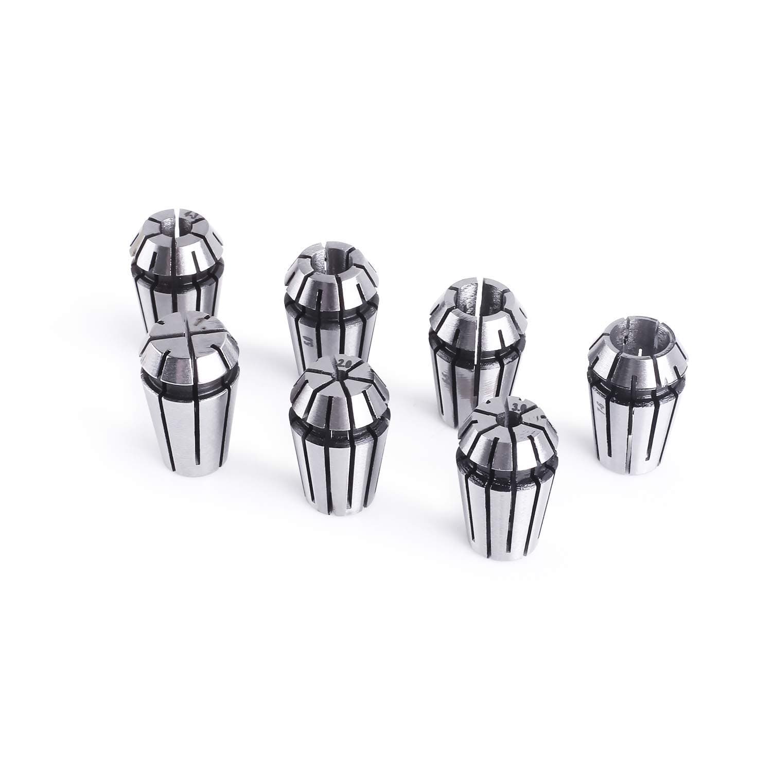 Genmitsu 7Pcs ER11 Spring Collet Set for CNC Engraving Milling Lathe Tool 1.0mm-7.0mm