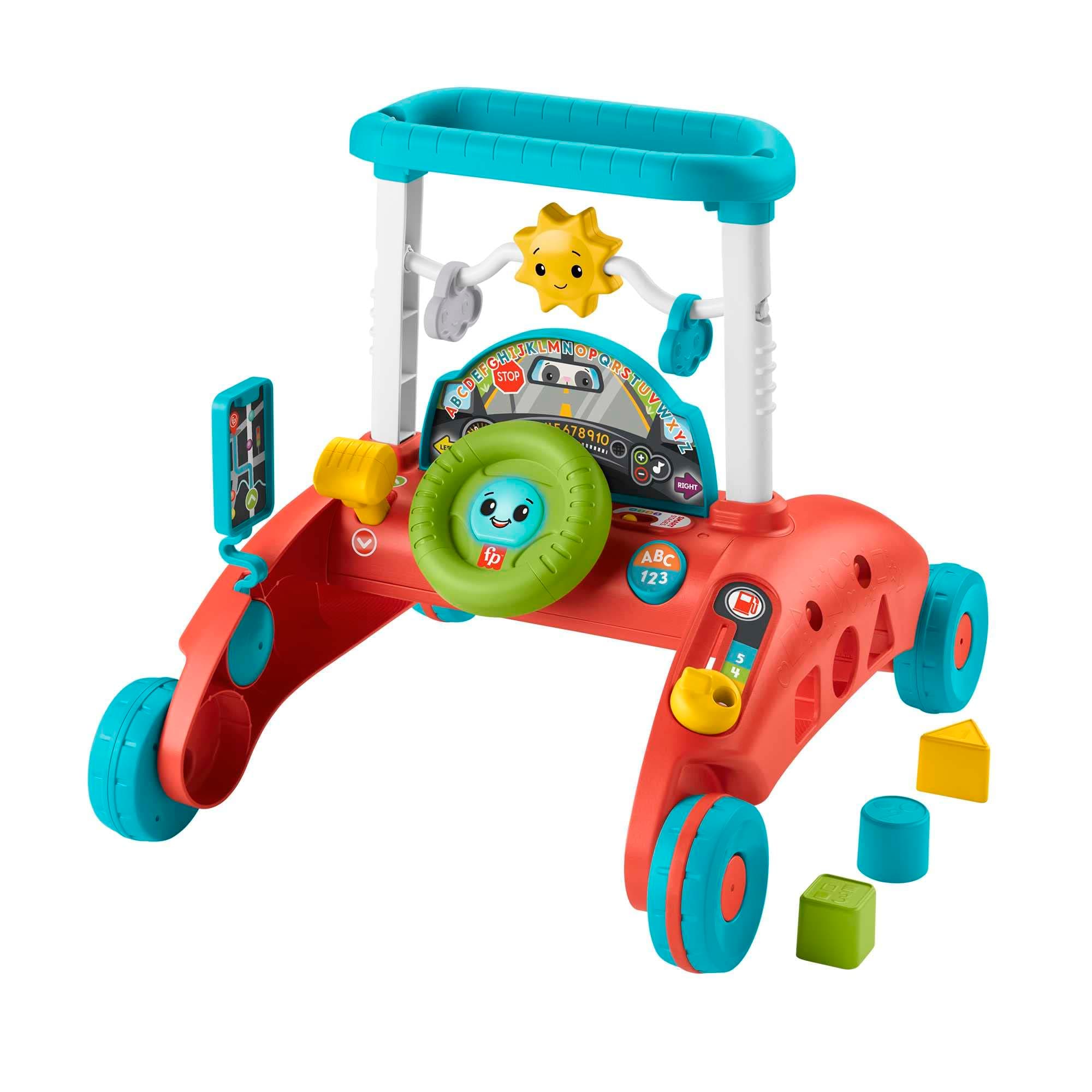 Fisher-Price 2-Sided Steady Speed Walker, Car-Themed Baby Learning Toy