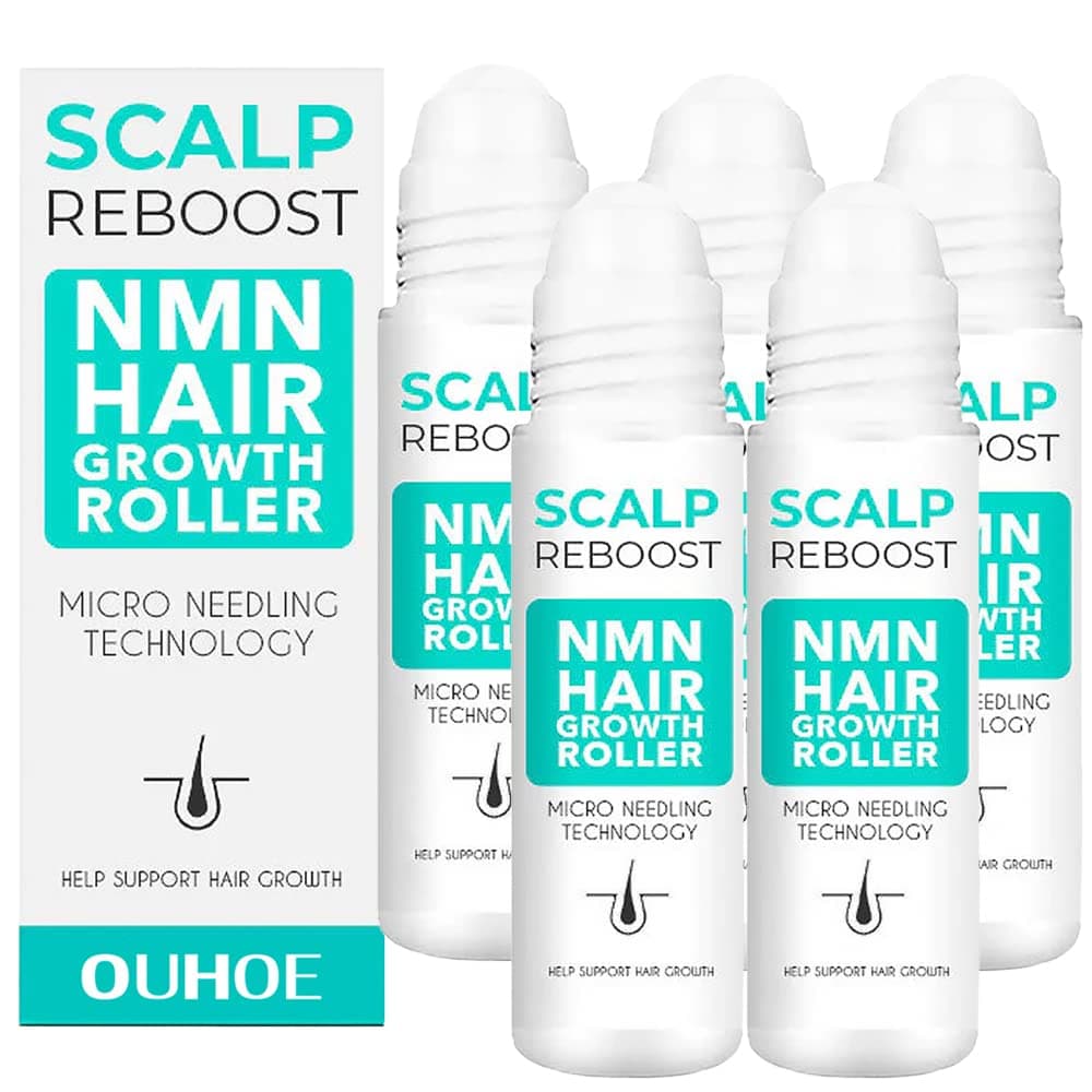ScalpReboost Hair Growth Roller, CIJEMU ScalpReboost Hair Growth Roller Plus, ScalpReboost Hair Growth Roller Pro, ScalpRevive Min_oxidil Growth Roller, Hair Regrowth Treatment for Men Women (5PCS)