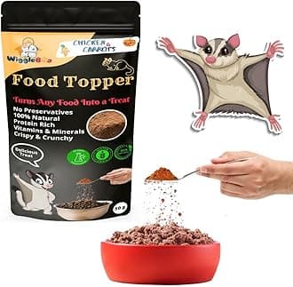 Magical Sugar Glider Food Topper,All Life Stages,Powder | Joy of Best Taste | Chicken & Carrot Flavour | Grain Free & Protein Rich | Anti Oxident | 50 Gm