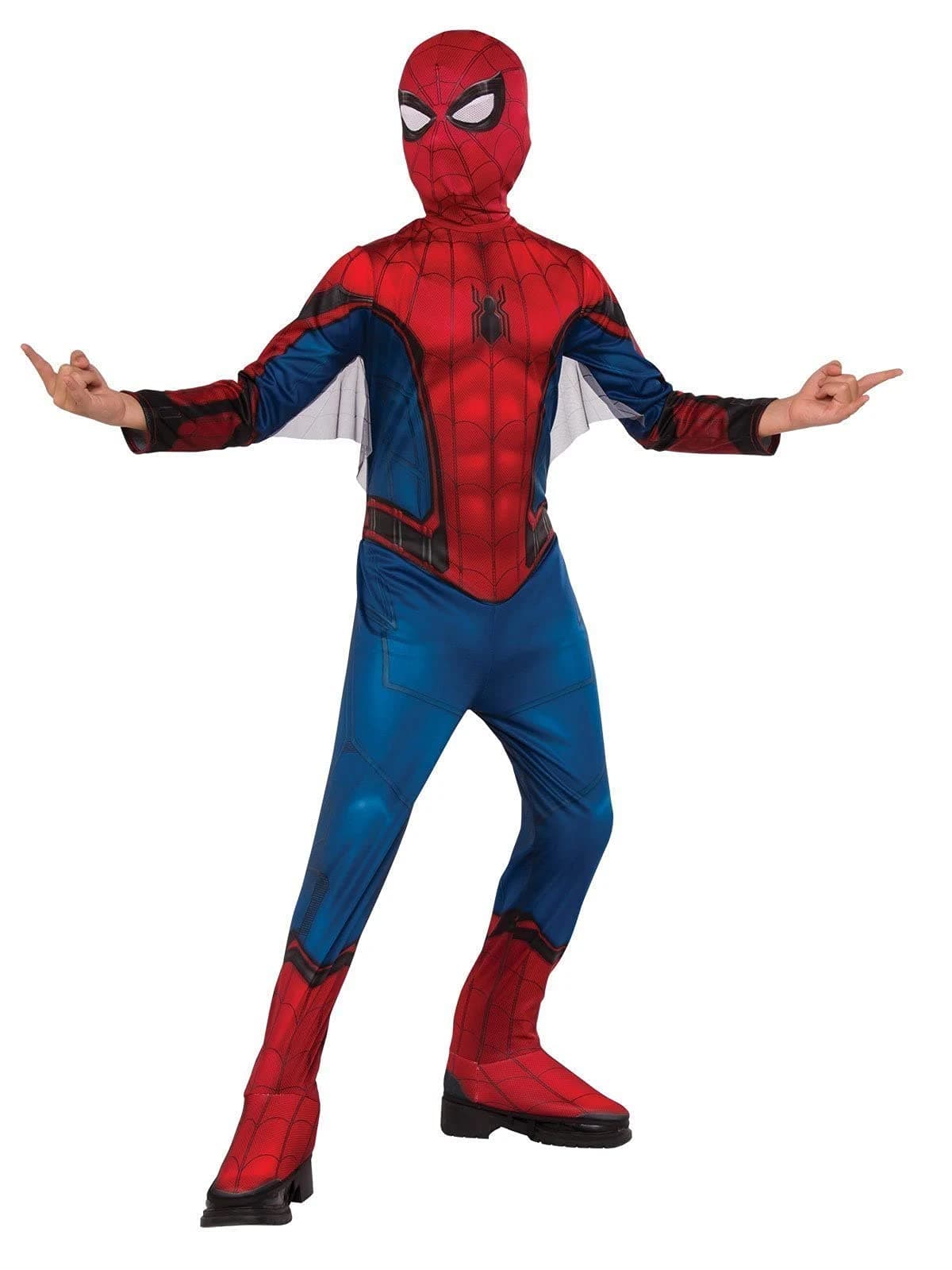 Rubie's Official Marvel Spider-Man Far From Home Classic Childs Blue and Red Costume, Kids Superhero Fancy Dress