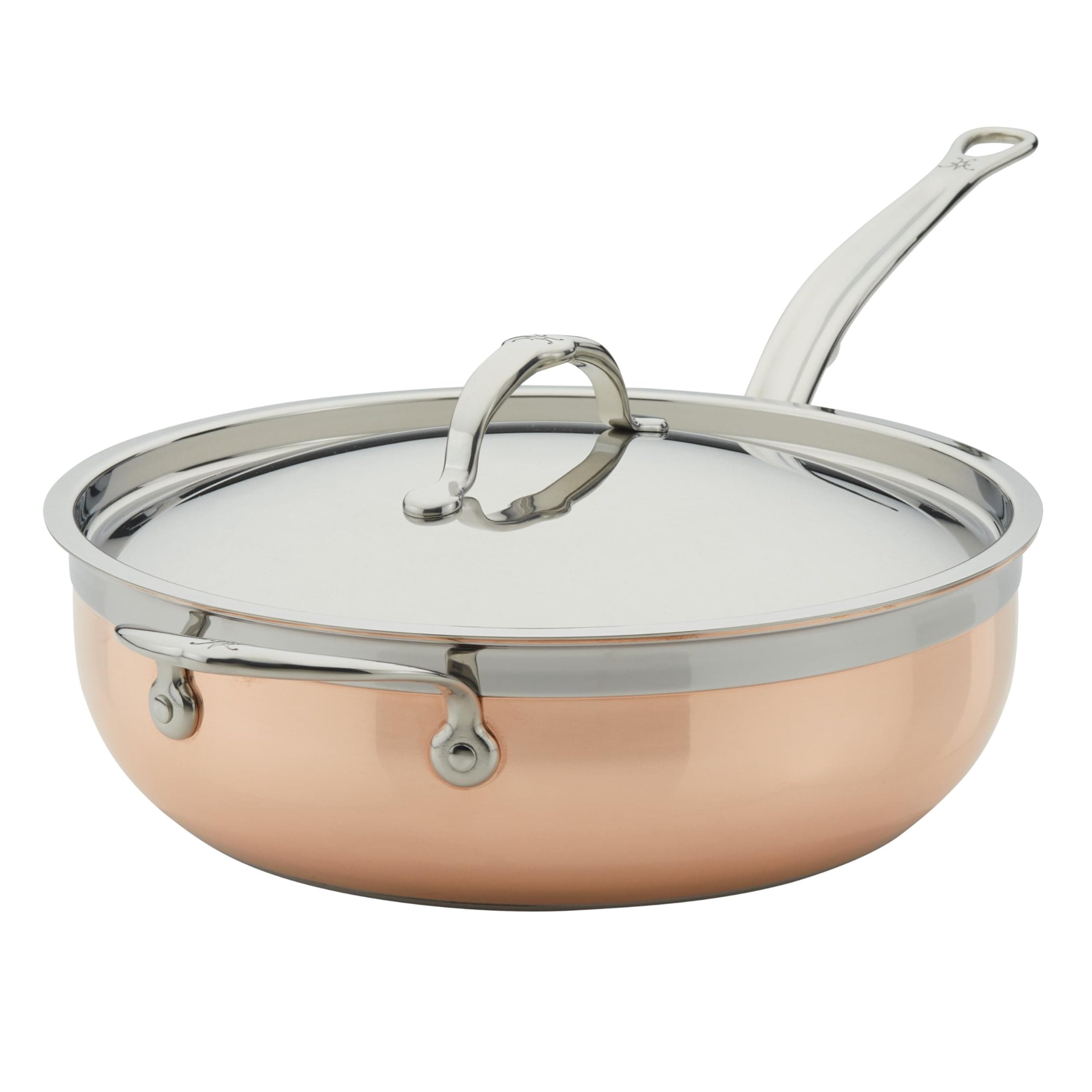 CopperBond Collection - 100% Pure Copper Essential Pan, Induction Cooktop Compatible, 5 Quart