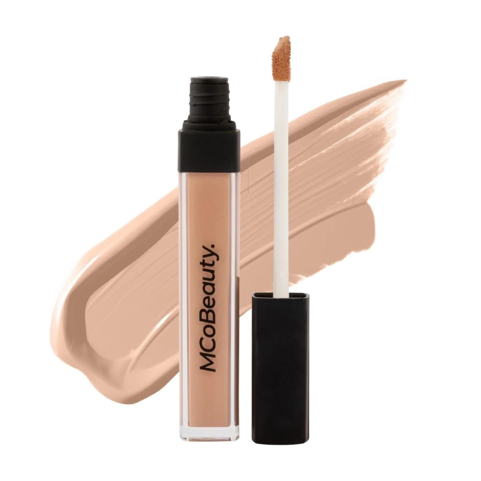 MCoBeauty Brighten & Perfect Cream Concealer, 3 Light Beige, Brightening Coverage for Flawless Complexion, Vegan, Cruelty Free Cosmetics